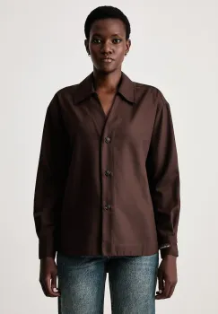 Trussardi  camasa pentru femei cu amestec de lana imagine