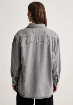 Trussardi  camasa pentru femei din denim imagine