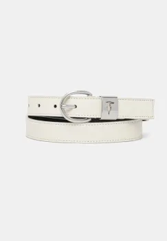 Trussardi curea de piele culoarea bej, B344B000005N imagine