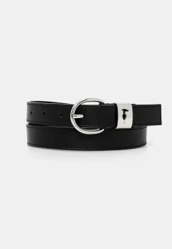 Trussardi curea de piele culoarea negru, B344B000005N imagine