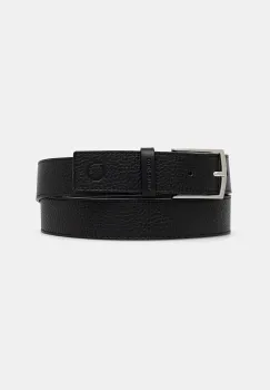 Trussardi curea de piele culoarea negru, B349B000012N imagine