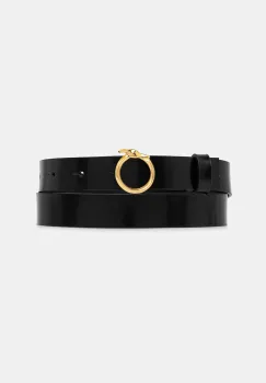 Trussardi curea de piele culoarea negru, B351B000003N imagine