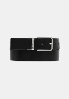 Trussardi curea de piele culoarea negru, B353B000009N imagine