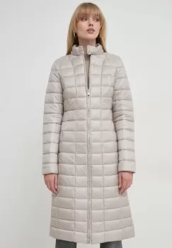 Trussardi geaca femei, culoarea bej, de tranzitie imagine