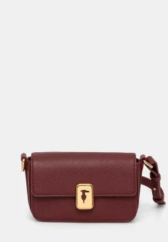 Trussardi geanta de piele culoarea negru, Z601E106075N imagine