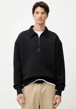 Trussardi hanorac de bumbac culoarea negru, cu imprimeu, G8018000020N imagine