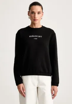 Trussardi hanorac pentru femei cu bumbac imagine