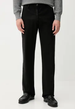 Trussardi pantaloni culoarea negru, drept, P709M000019N imagine