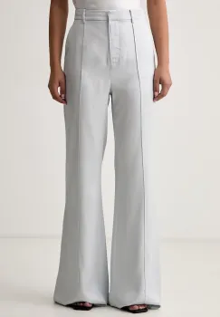 Trussardi pantaloni evazati flare pentru femei din vascoza imagine