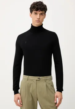 Trussardi pulover culoarea negru, light, cu guler, M0178000019N imagine