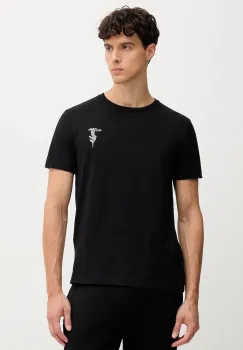 Trussardi tricou din bumbac culoarea negru, cu imprimeu, G0278200050N imagine