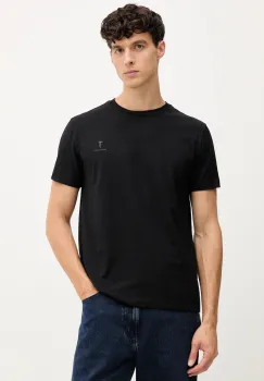 Trussardi tricou din bumbac culoarea negru, uni, G0278000048N imagine