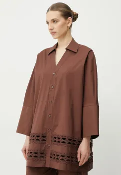 Twinset camasa din bumbac imagine