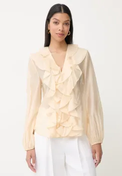 Twinset camasa pentru femei, cu lyocell imagine