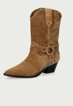 Twinset cizme cowboy pentru femei din piele intoarsa imagine