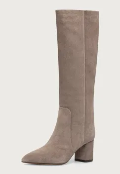 Twinset  cizme cu toc pentru femei din piele intoarsa imagine