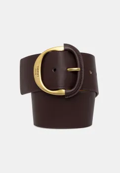 Twinset curea lata pentru femei din piele imagine