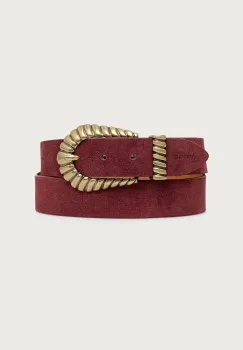 Twinset curea pentru femei din piele intoarsa imagine