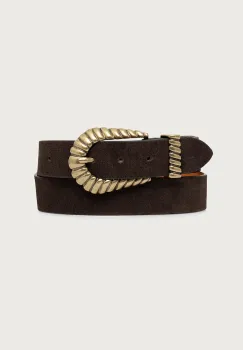 Twinset curea pentru femei din piele intoarsa imagine
