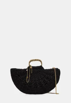 Twinset geanta croissant pentru femei impletita imagine