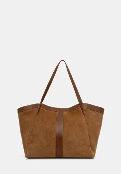 Twinset geanta de mana din piele intoarsa imagine