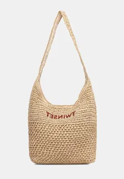 Twinset geanta de plaja pentru femei impletita imagine