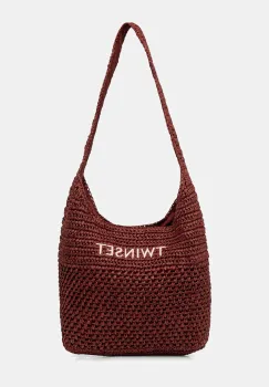 Twinset geanta de plaja pentru femei impletita imagine