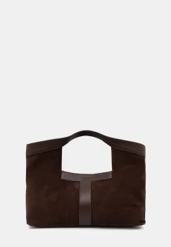 Twinset geanta shopper pentru femei din piele intoarsa imagine