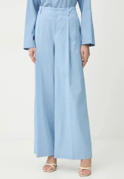 Twinset pantaloni de bumbac imagine