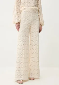 Twinset pantaloni de bumbac imagine