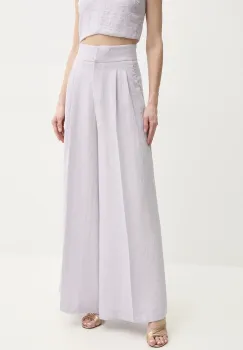 Twinset pantaloni din amestec de in imagine