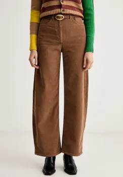 Twinset  pantaloni pentru femei din catifea reiata imagine