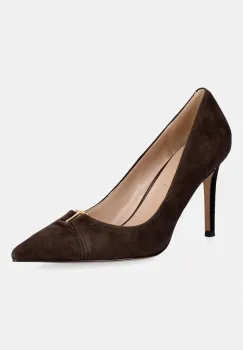 Twinset pantofi cu toc stiletto din piele intoarsa imagine