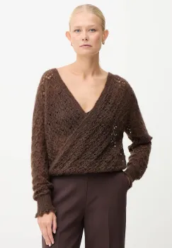 Twinset pulover cu adaos de mohair imagine