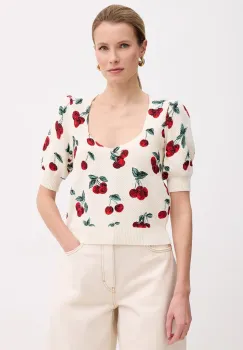 Twinset pulover pentru femei, din bumbac imagine