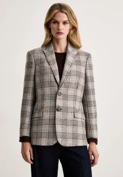Twinset  sacou cu un singur rand de nasturi pentru femei cu lana imagine