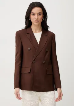 Twinset sacou cu un singur rand de nasturi pentru femei, din in imagine