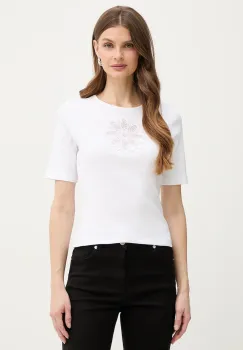 Twinset tricou din bumbac imagine