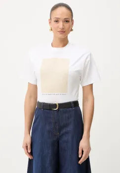 Twinset tricou din bumbac imagine