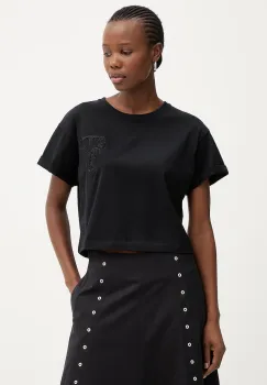 Twinset tricou oversized pentru femei, din bumbac imagine