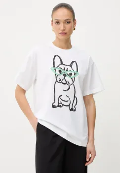 Twinset tricou pentru femei, din bumbac imagine