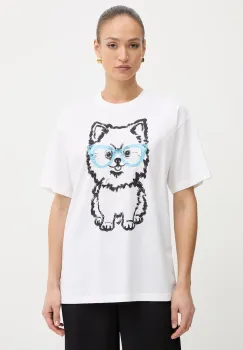 Twinset tricou pentru femei, din bumbac imagine