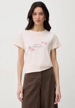 Twinset tricou pentru femei, din bumbac imagine