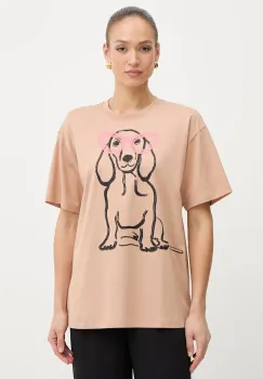 Twinset tricou pentru femei, din bumbac imagine