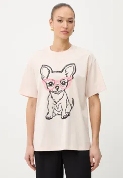 Twinset tricou pentru femei, din bumbac imagine