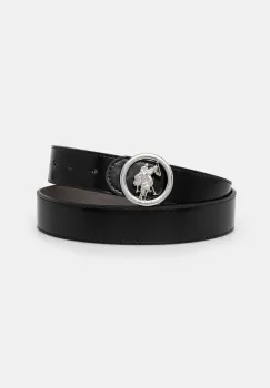 U.S. Polo Assn. curea de piele Marshal femei, culoarea negru, AIUQQ2567WAJ imagine