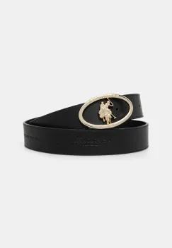 U.S. Polo Assn. curea de piele Marshall femei, culoarea negru, AIUQQ2565WAY imagine