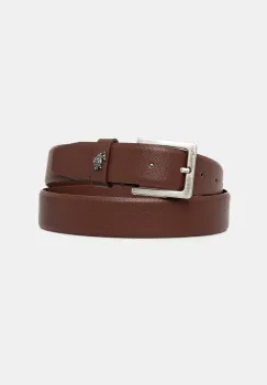 U.S. Polo Assn. curea de piele Michigan barbati, culoarea maro, WIUQH2570MHA imagine