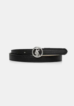 U.S. Polo Assn. curea Gardena femei, culoarea negru, AEUGC2636WB4 imagine