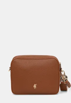 U.S. Polo Assn. geanta crossbody pentru femei cu imitatie de piele Mansion D. imagine